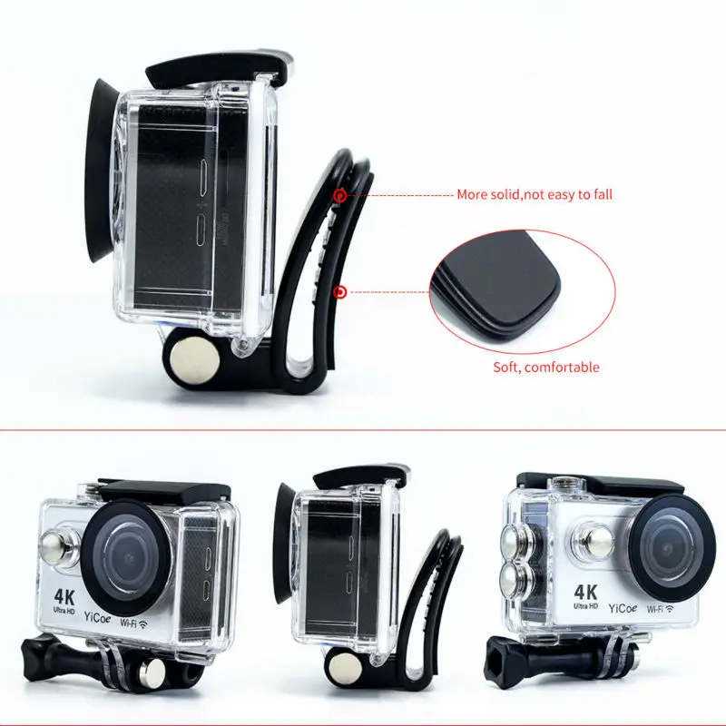 Du lịch Mũ Đầu Dây Nhanh Chóng Kẹp cho GoPro HERO Session 8 7 6 5 4 3 + Xiaomi Yi 4k SJCAM SJ Osmo Camera Hành Động Phụ Kiện