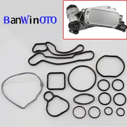 1 Set of Heat Exchanger Gaskets Engine Oil Cooler Repair Kit For Cruze Opel Orlando Astra 55355603 93186324 55353322 55353320