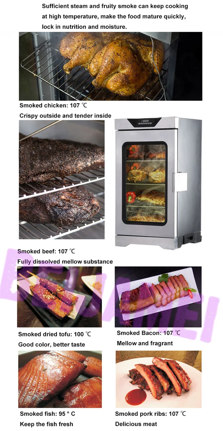 BEIJAMEI Electric Fish Smoker Machine/Meat Sausage Smoking Machine Electric Food Smokehouse Oven For Sale