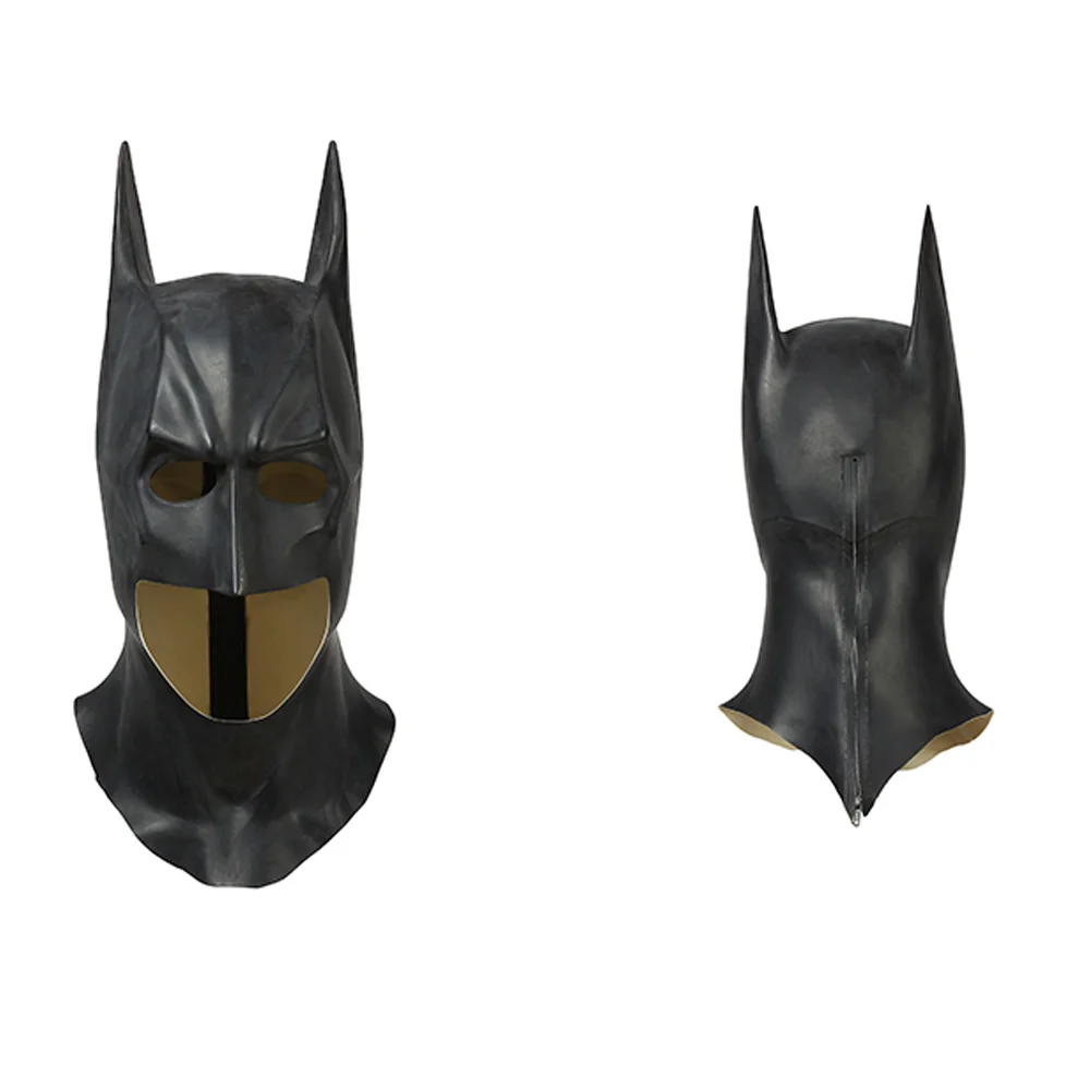 Halloween Justice Bat kombinezon Bruce Cosplay Wayne strój z maską kostium superbohatera Spandex drukowanie Zentai długa peleryna