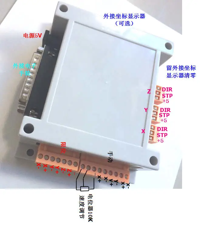 

Hand-held Box, Handwheel, Code Plate, Hand-cranked Pulse Generator, Directly Control Stepper Motor Transfer Module Up to 3 Axes