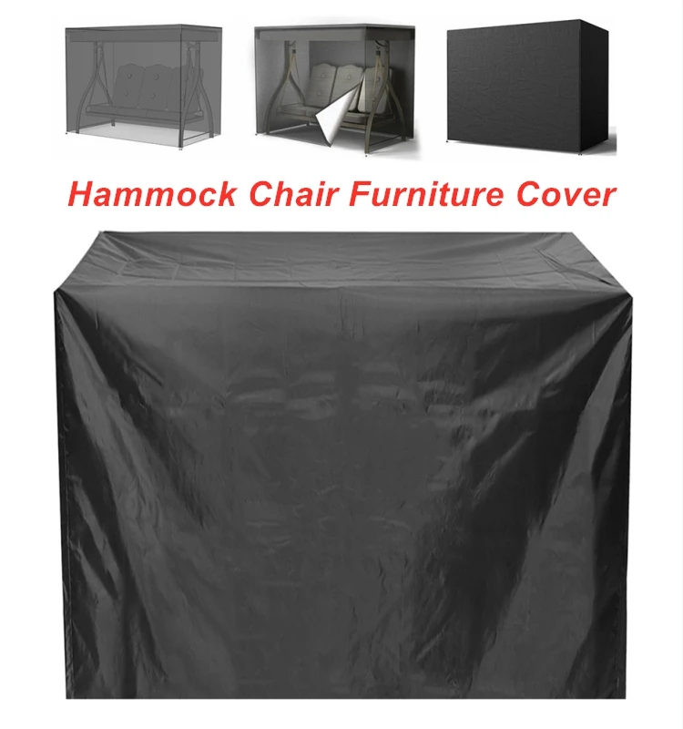 

Outdoor Waterproof Swing Chair Cover Dustproof Anti-uv Protective Cover For Patio Garden 3 Seat Hammock Swing Chair