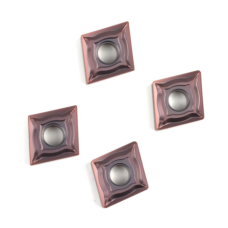 10 Chiếc CNMG120404-EM/EF YBG205 CNMG120408-EM/EF YBG205 Tiện Bằng Máy CNC Biến Lưỡi Dao Lưỡi Cắt Hợp Kim Lắp Chịu Mài Mòn dụng Cụ Xoay