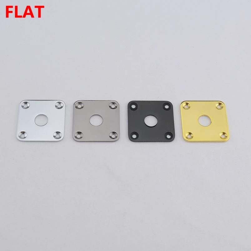 1 Piece  Square Flat  Metal Jack Plate for Les Paul Electric Guitar Bass with Screw