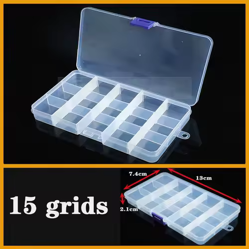 Transparent Plastic box Screw Compartment Box Jewelry Earring Display Case Container Clear Terminal Organizer Tool Storage boxes - Image 4