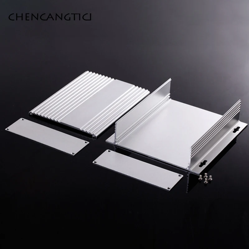 1 Set Heat Dissipation Aluminum Box Diy Project Metal Enclosure Waterproof Aluminum Alloy Shell With Screw 147*41*100 147*41*155