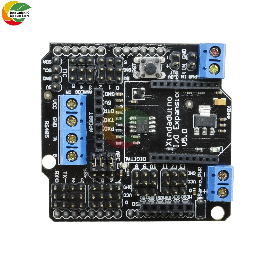 New I/O Expansion Shield V5 Xbee Sensor Shield SRS485 Bluetooth PWM for Arduino I/0 Sensor Expansion Board V5.0 for RS485 APC220