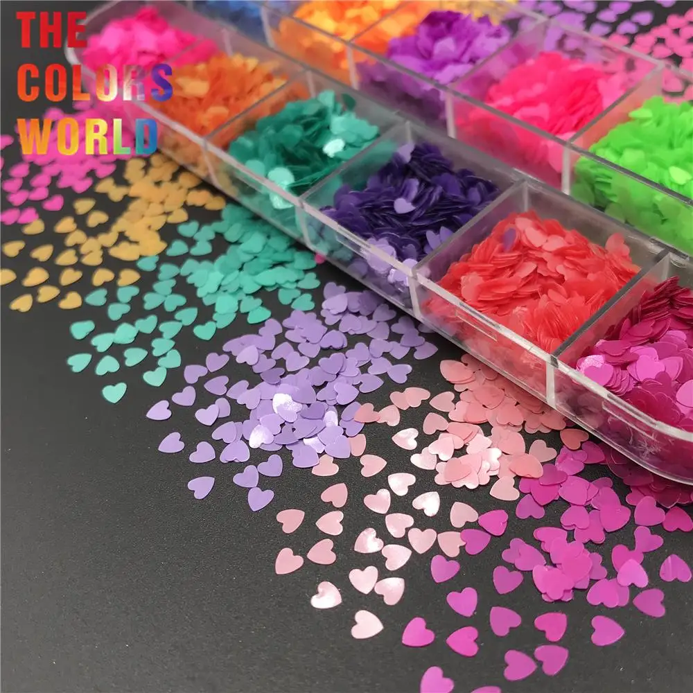 

TCT-152 3MM Heart Valentines Day Nails Glitter Nail Art Decoration Maniküre Body Art Makeup Manicure Crafts Festival Accessories