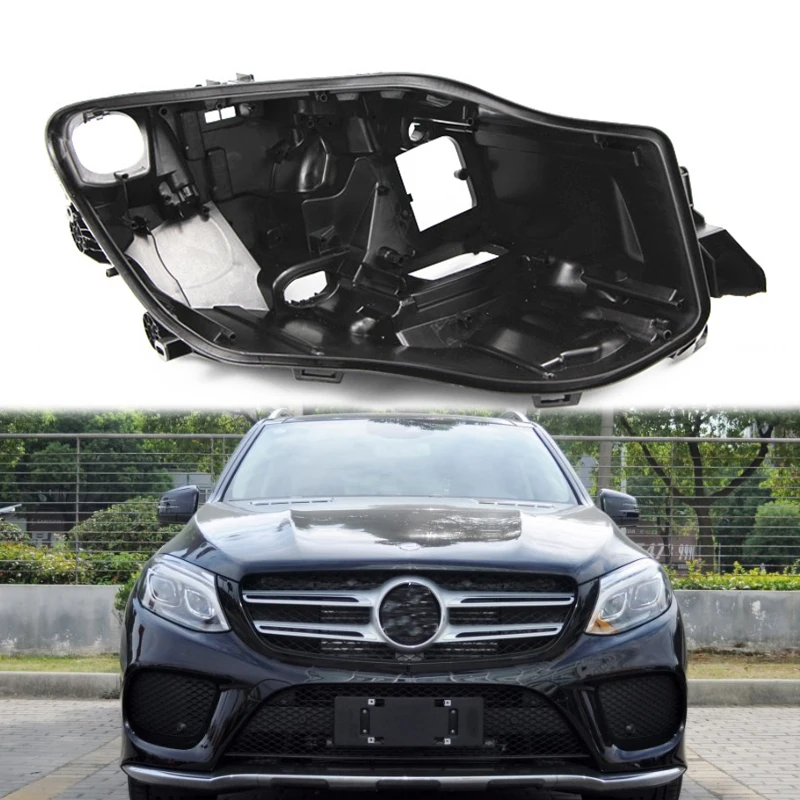 GLE W292 shell Headlight black plastic Lens light base Car headlights behind the house FOR Mercedes-Benz GLE GLE300 400 450 W292