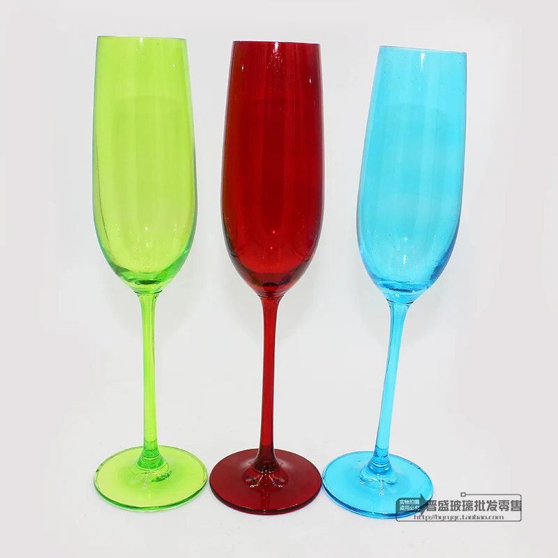 Crystal glass home decoration wine glass color goblet black goblet wine with red wine glass Champagne Cup