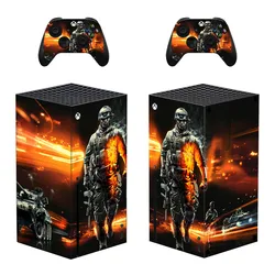 New Game Battlefield Protector Sticker Decal Cover for Xbox Series X Console and 2 Controllers Xbox Series X Skin Sticker Vinyl