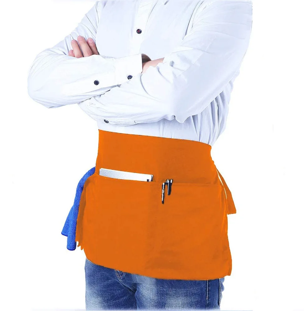 Short Apron Custom Logo Baked Pet Shop Manicurist Restaurant Signature Anti fouling bib Hotel Beauty Shop Barber