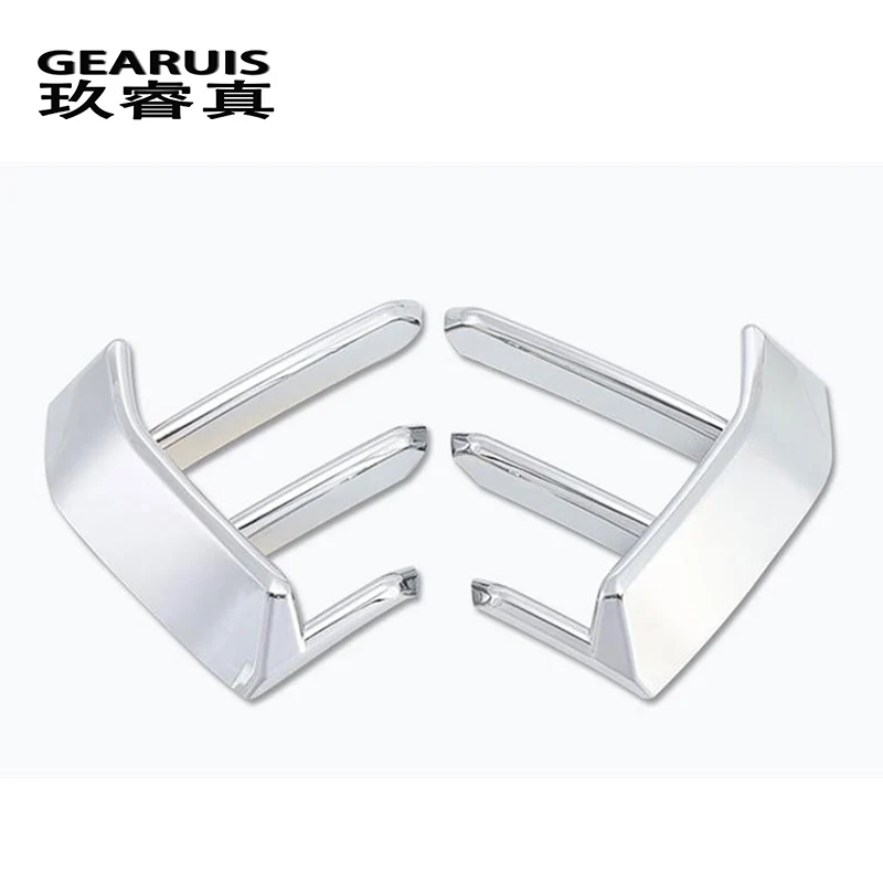 Car Styling Head Front Bumper Spoiler Air Knife Fog light decoration frame Cover Stickers Trim For Audi Q3 2019 Auto Accessories