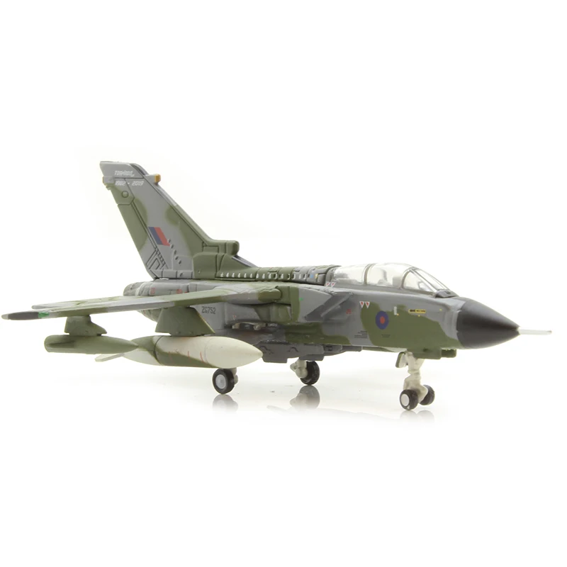 Diecast 1/200 Tornado Fighter GR.4 No. 31 Squadron Mini Alloy Military Aircraft Model Desktop Decoration Gifts