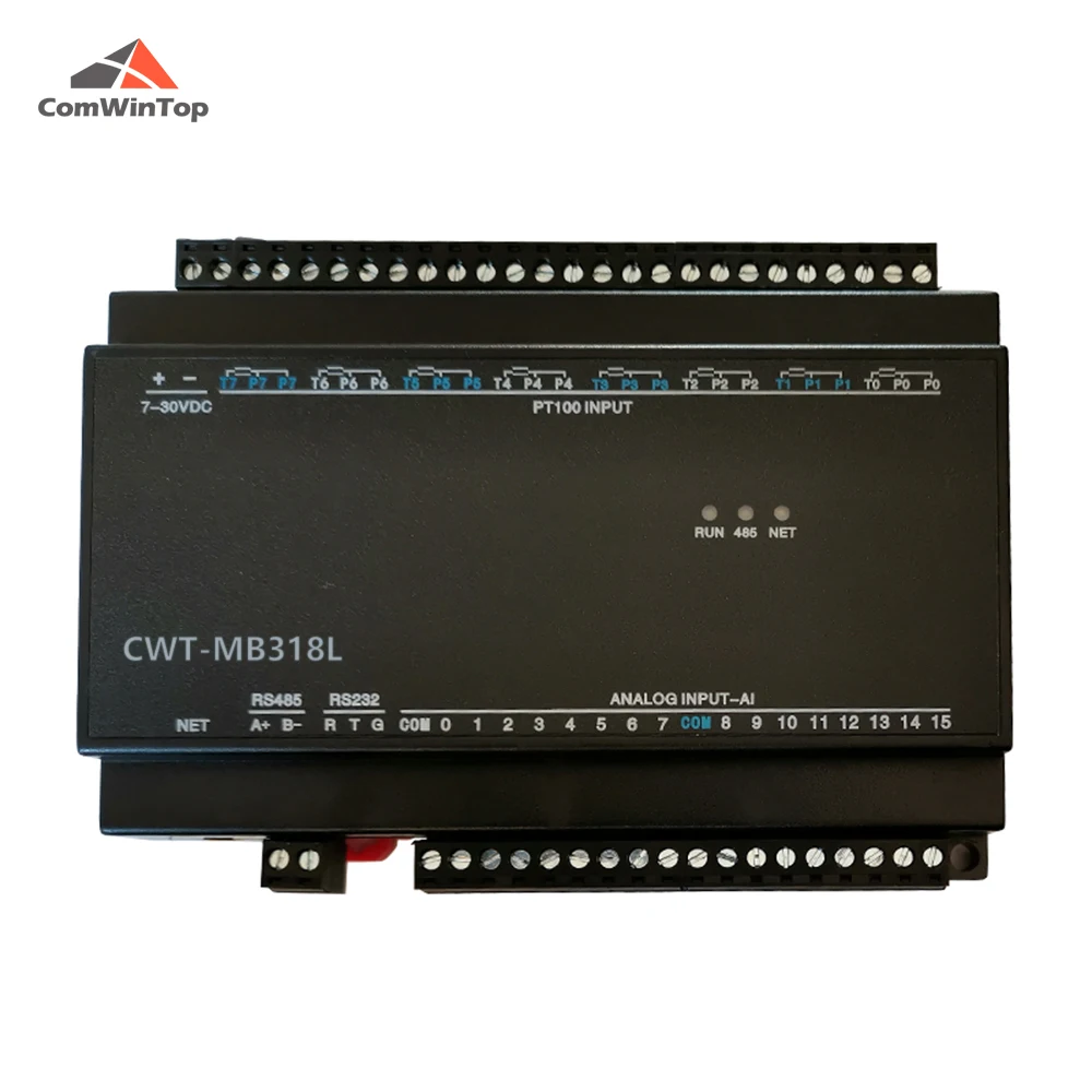 CWT-MB318L 8PT+16AI RS485 RS232 Ethernet Modbus Rtu Tcp Io Acquisition Module