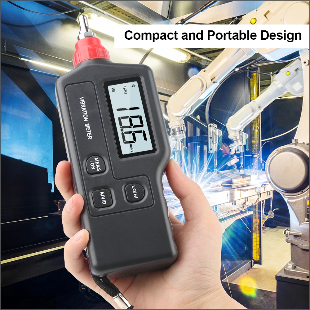 DZYTEK Penganalisa Getaran Meteran Getaran Digital Vibrometer Anileador De Vibrator Genggam Sensitif Tepat