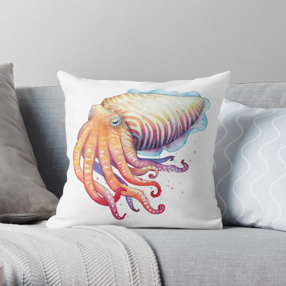 Cuttlefish Throw Pillow Pillowcase Cushion Cover Home Decorative Sofa Pillow Cover Cushion Cover 40x40cm 45x45cm