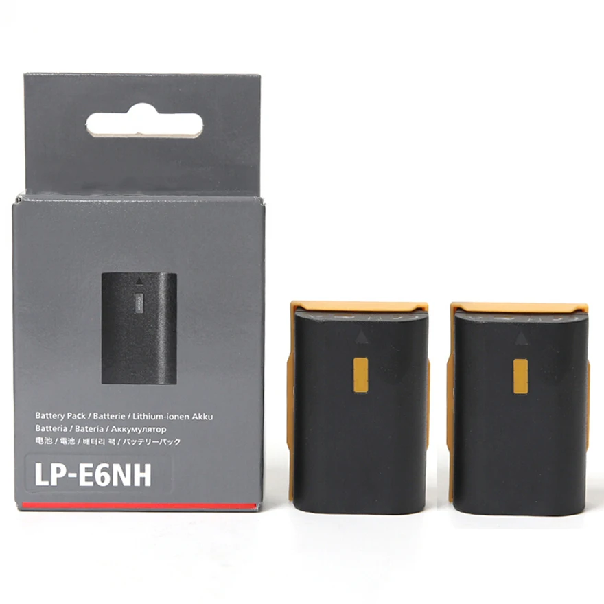 Original 7.2V 2130mAh LP-E6NH LPE6NH Battery for Canon EOS R R5 R6 5DS 6D 7D 60D 70D 80D 90D