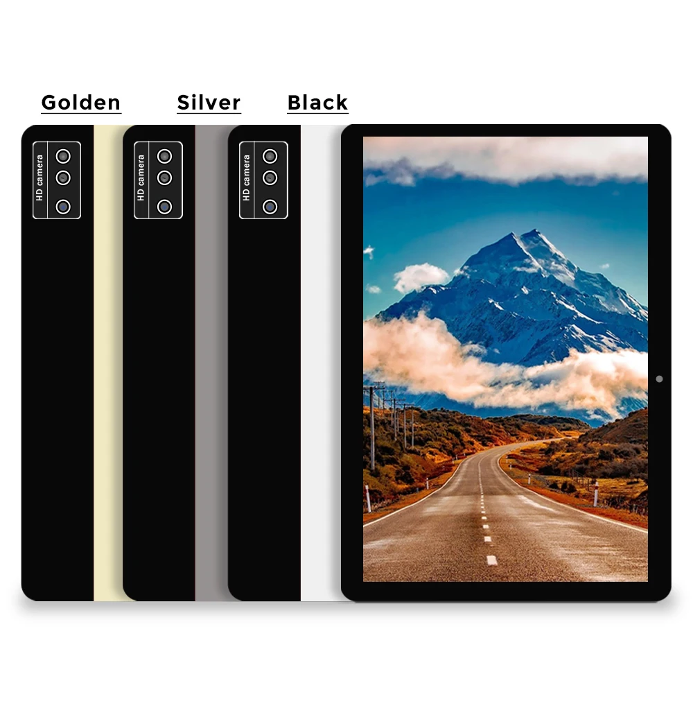 10 인치 태블릿 PC 2K LCD 화면 Octa 코어 6GB RAM 128GB ROM 안드로이드 10 태블릿 듀얼 와이파이 카메라 GPS