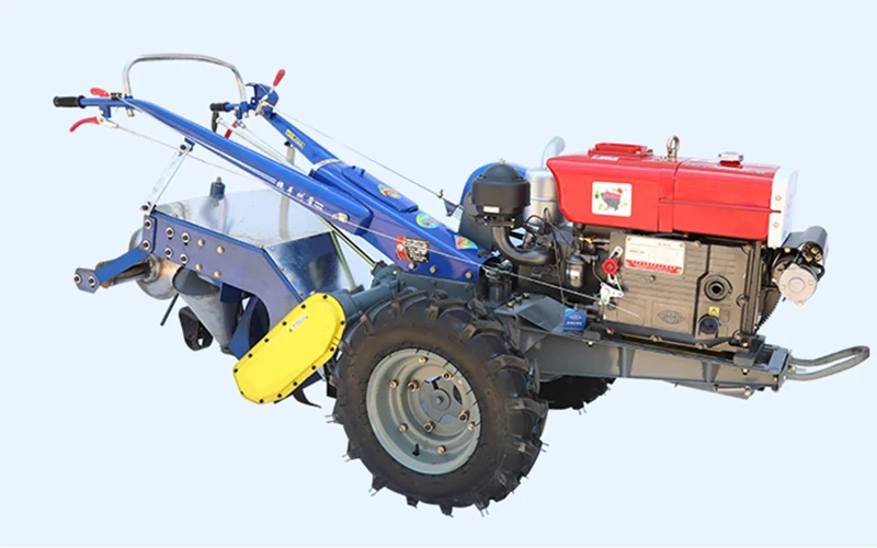 15HP Hot sale Walking Tractor With Diesel Engine Hand Tractor Large Stock and Rotary tiller