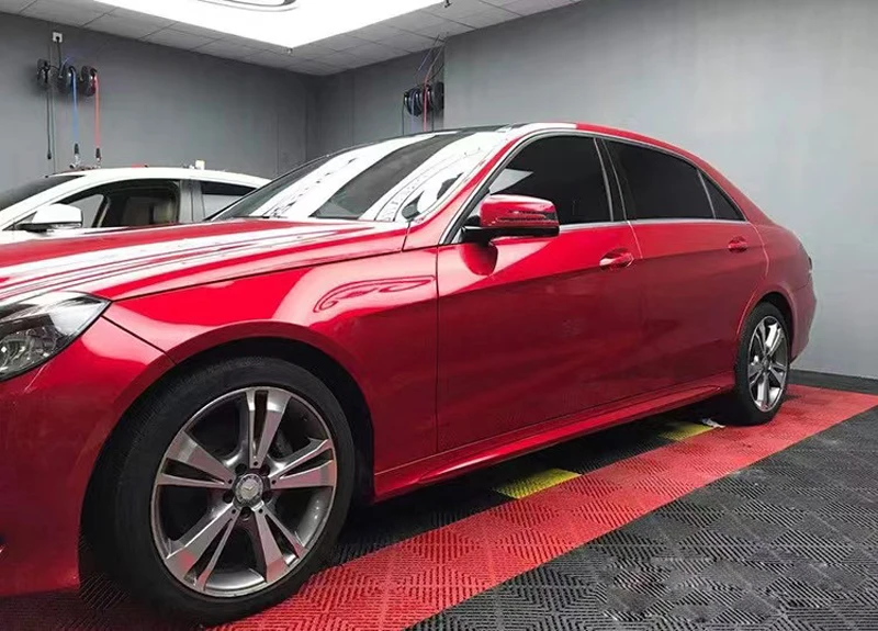 

Premium Gloss Paint Metallic Soul Red Vinyl Wrap Roll with Air Release Adhesive Car Wrapping Foil Film