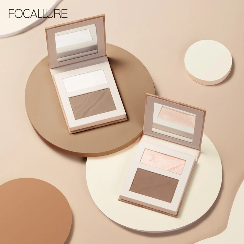 FOCALLURE Bronzer Highlighter Palette For Face Professional Long Lasting Natural Matte Concealer Contouring Makeup Cosmetics