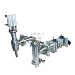 Piston Filling Machine Section Outlet Vavle 3 way Check valve Stainless Piston Aircylinder, Main body of Liquid Bottling Filler