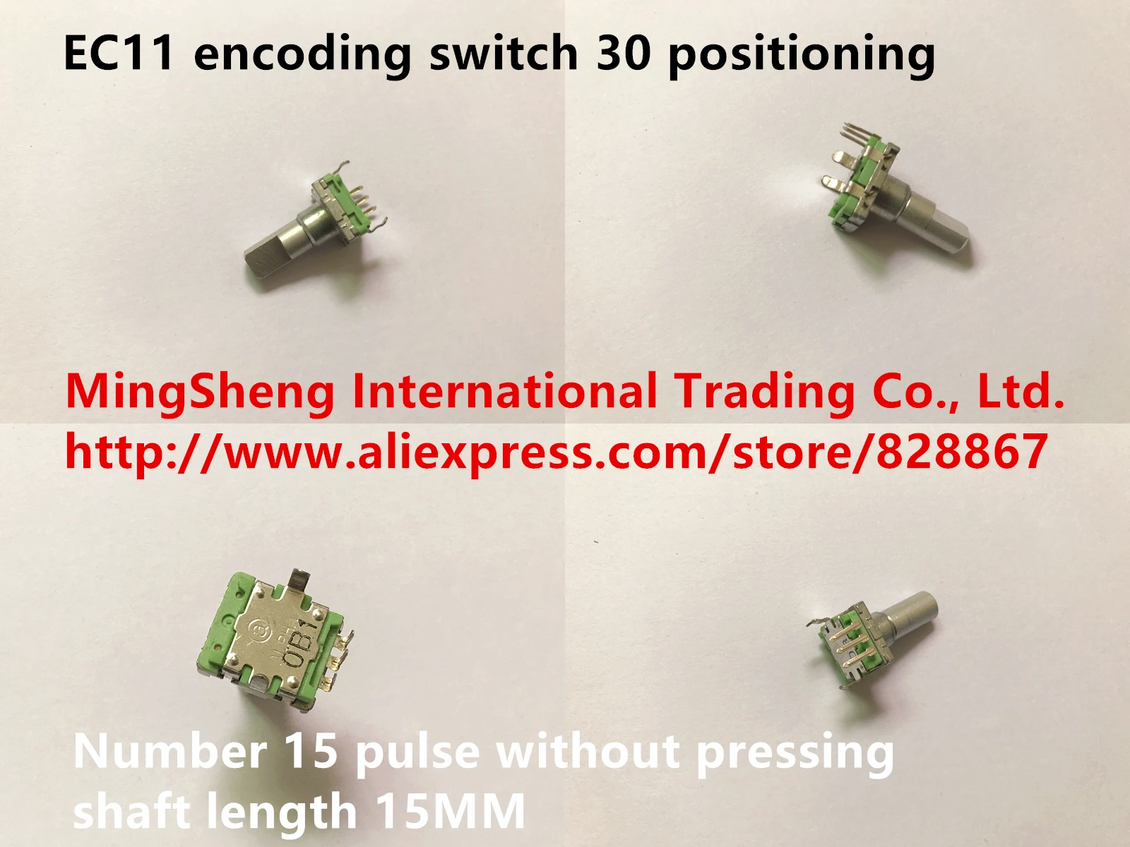 Original new 100% EC11 encoding switch 30-positioning number 15-pulse without pressing shaft length 15MM