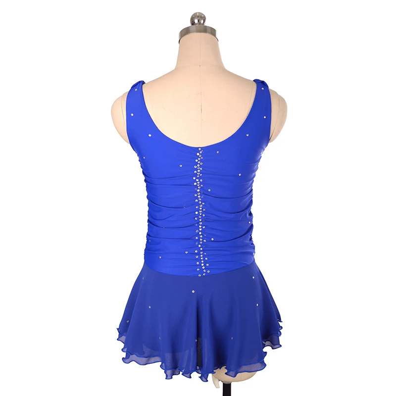 Nasinaya Figure Skating Competition Training Women's Children's Rhythmic Gymnastics Performance Folding Sleeveless Dress