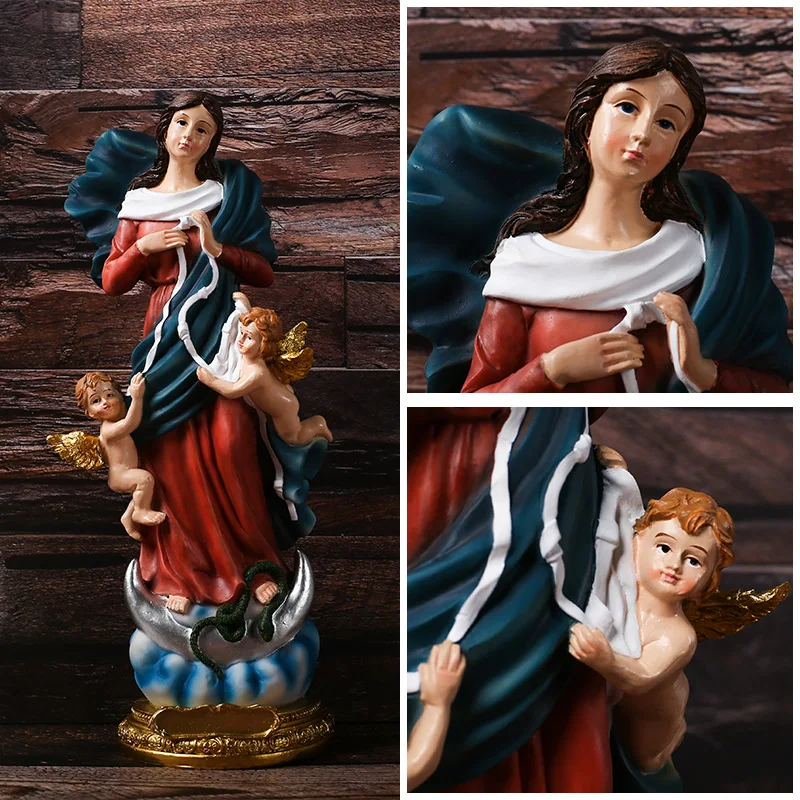 Religious Madonna and Angel Ornaments crafts Home Decorations Idol sculpture