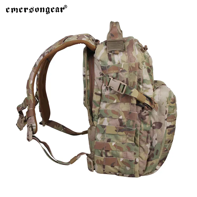 Emersongear ยุทธวิธี 21L City Slim กระเป๋าเป้สะพายหลัง Muiti-Function กระเป๋าสะพายเอวกระเป๋า MOLLE COMBAT การล่าสัตว์เดินป่าไนลอน BK