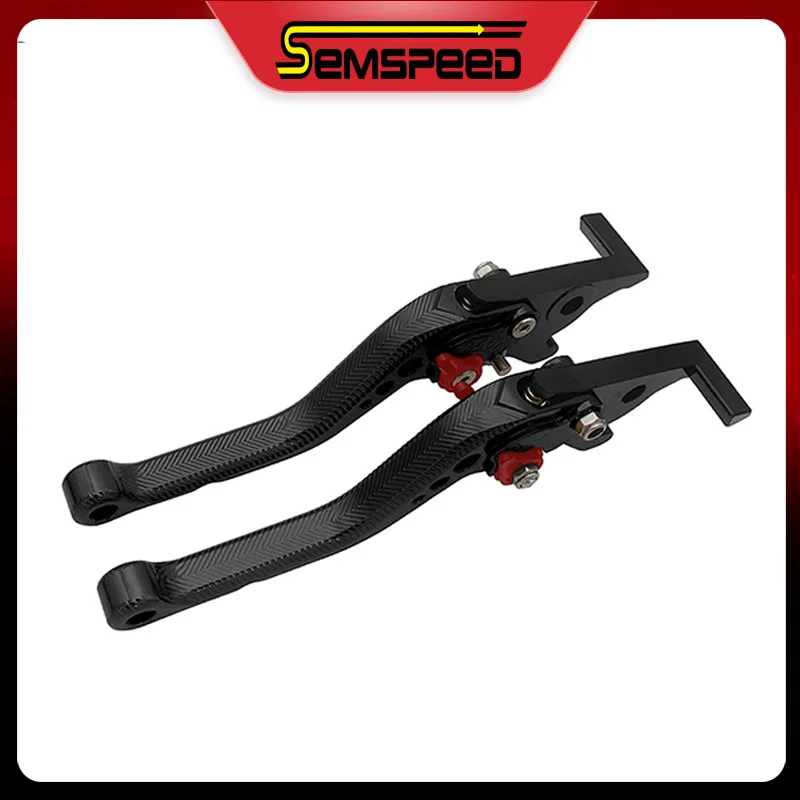 SEMSPEED CNC Adjustable Short 3D Rhombus Motorcycle Brake Clutch Levers For HYOSUNG GT250R 2006-2016 GT650R 2006-2012