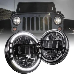 7 Inch LED Headlights DRL Hi/Lo Beam For Niva Motorcycle For Lada Niva Urban 4x4 suzuki samurai For Jeep Wrangler Off Road