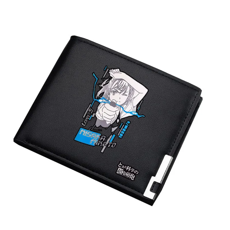Toaru Majutsu no Index Anime Card Holder Women Long Purse Misaka Mikoto Money Change Bag Pu Leather Small Wallet Gift Clutch