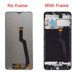 Pantalla LCD de 6,2 pulgadas para Samsung Galaxy A10, A105, SM-A105F, con Marco, montaje de digitalizador de repuesto, piezas de reparación