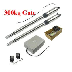 300KG Automatic Electric Double Leaf Swing Door Opener Swing Gate Actuator Operator Arms Drive Courtyard Garage Access Control