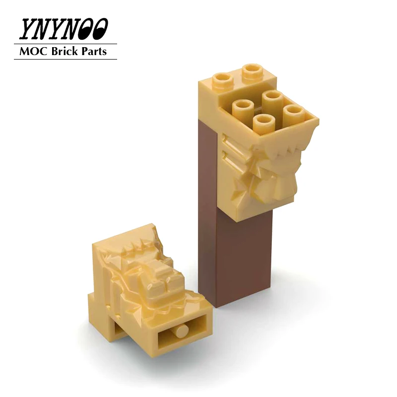 

4Pcs/lot Brick Special 2x3x3 with Cutout and Lion Head MOC 30274 Building Blocks Assemable Model Bricks City DIY Toys Gifts