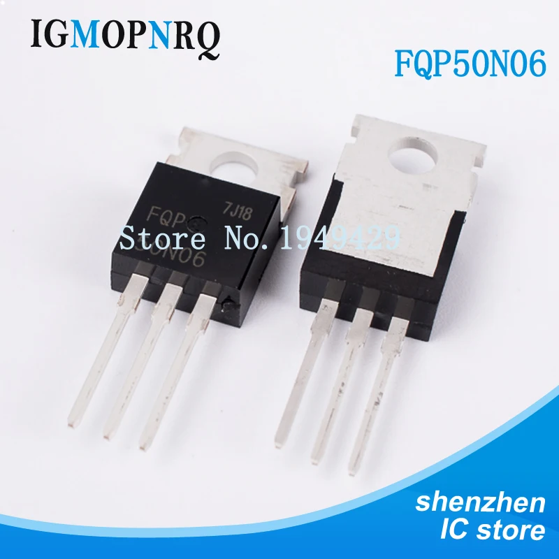 10PCS FQP4N90C FQP10N60 FQP17P06 FQP27P06 FQP30N06 FQP33N10 FQP47P06 FQP50N06 MOS