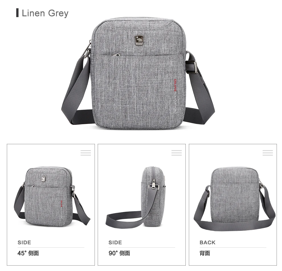 Oiwas hochwertige wasserdichte Herren Umhängetasche Mini Business Umhängetaschen reisen Messenger Sling Pack lässige Handtaschen – Detail 7