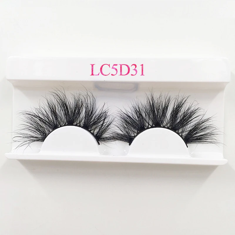 10 Pieces a Lot 25mm 5D Mink Eyelashes Free Packaging Marble Paper Box