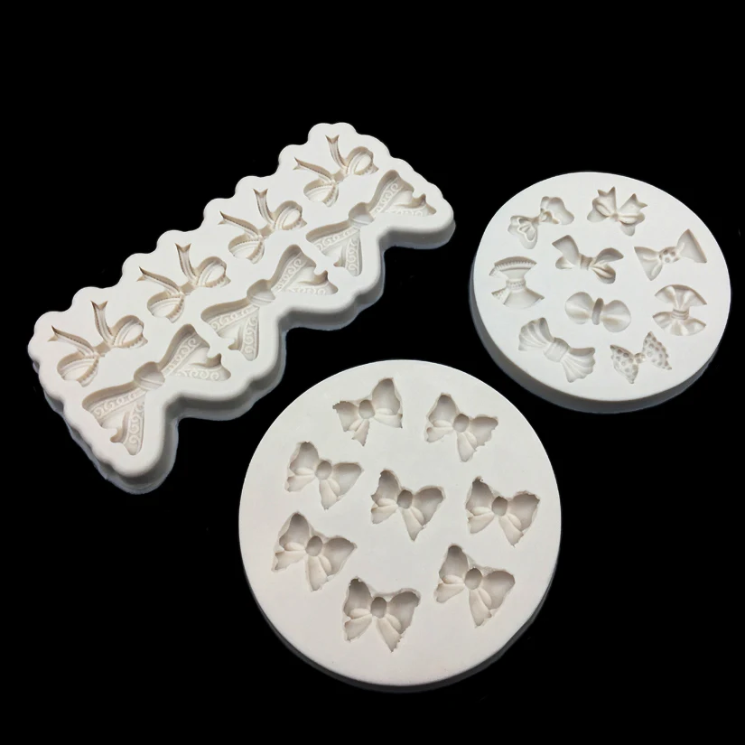 Bows Silicone Mold Sugarcraft Cupcake Chocolate Baking Mold Fondant Cake Decorating Tools