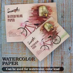 SeamiArt A5/A6 12Sheet 230gsm Watercolor Sketchbook for Beginner Watercolor Painting Art Supplies
