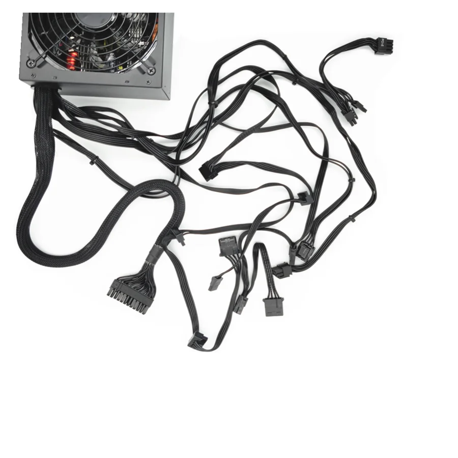 Imagem -06 - Fonte de Alimentação para Jogos de Mesa Ventilador Led Computador pc Pfc Ativo 12v Atx 8pin 2x6pin Sata 1000w 120 Milímetros