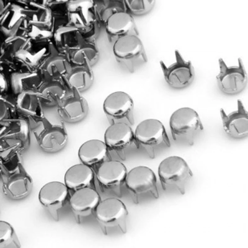 Rivets Ronds de Maroquinerie de 4mm, Accessoires de Couture, Bijoux, Chaussures, Sacs, Vêtements, Punk, 1000