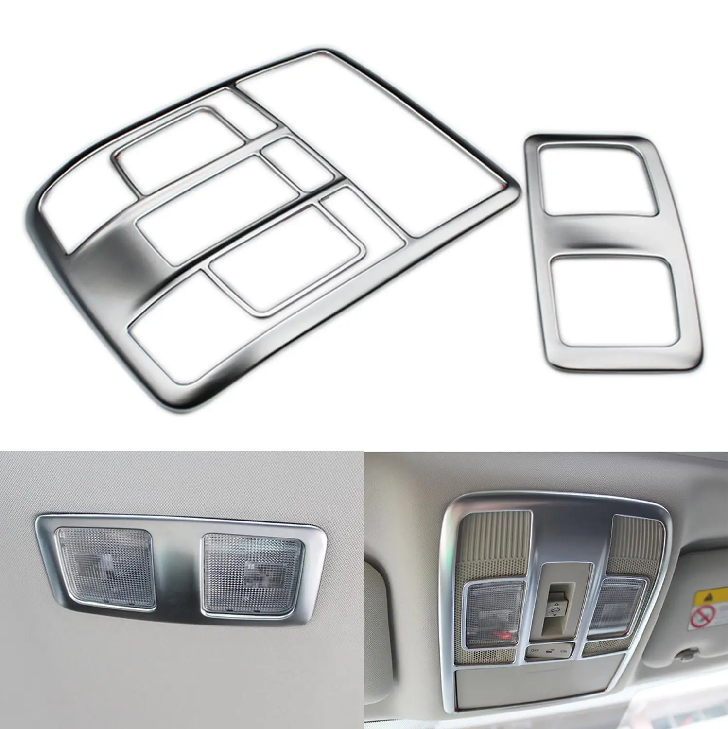 ABS Chrome Roof Reading Light Lamp Frame Moulding Cover Trims Interior Accessories Fit For Mazda CX-5 CX5 KF 2019 2018 2017