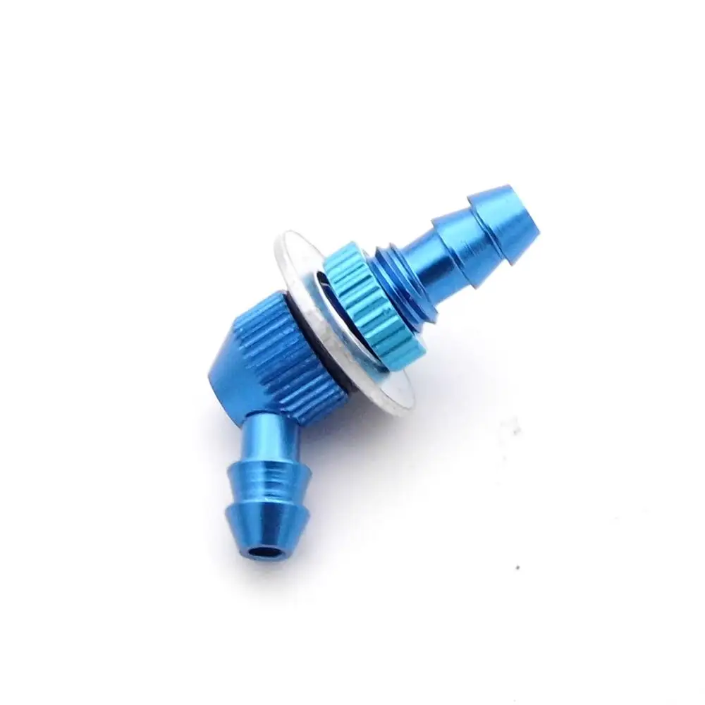 1PCS Aluminum 120° D5mm Dual Barb Transfer Fuel Tank Nozzle Connection Pipe Filler Nipple for RC Model accessaries