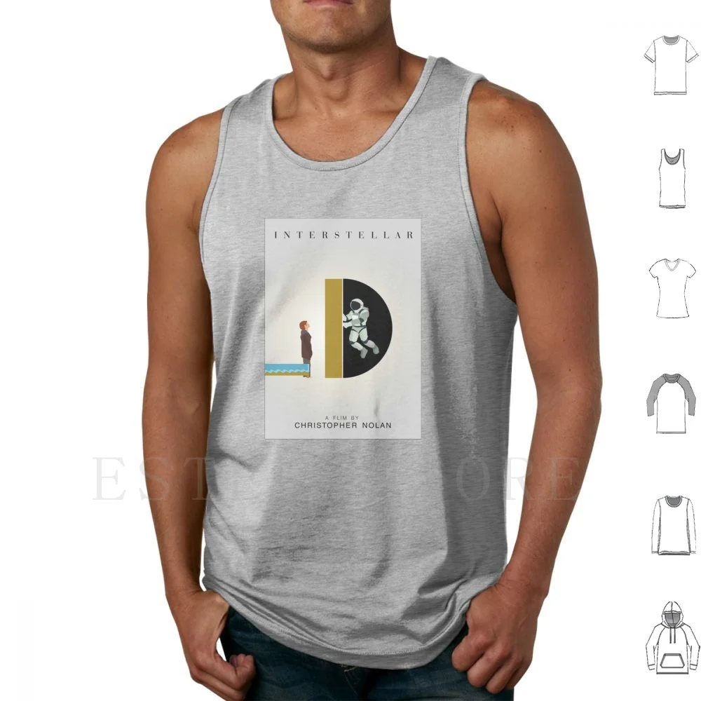 Interstellar Movie Aesthetic Poster Tank Tops Vest Sleeveless Interstellar Inter Estelar Interestelar Interstelar