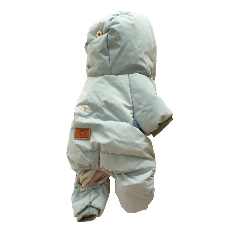 

Pet Dog Cat Clothes, Autumn and Winter Thick, White Duck down Jacket Waterproof and Rainproof Snow