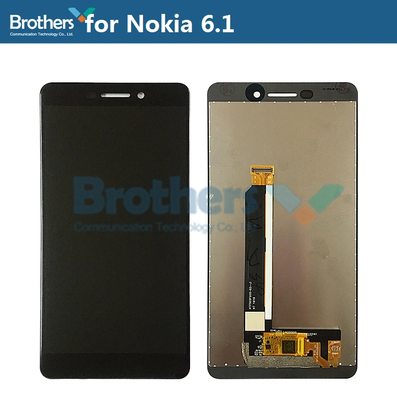 LCD Screen for Nokia 6.1 LCD Display for Nokia 6.1 LCD Assembly Touch Screen Digitizer Phone Replacement Part Tested Working Top