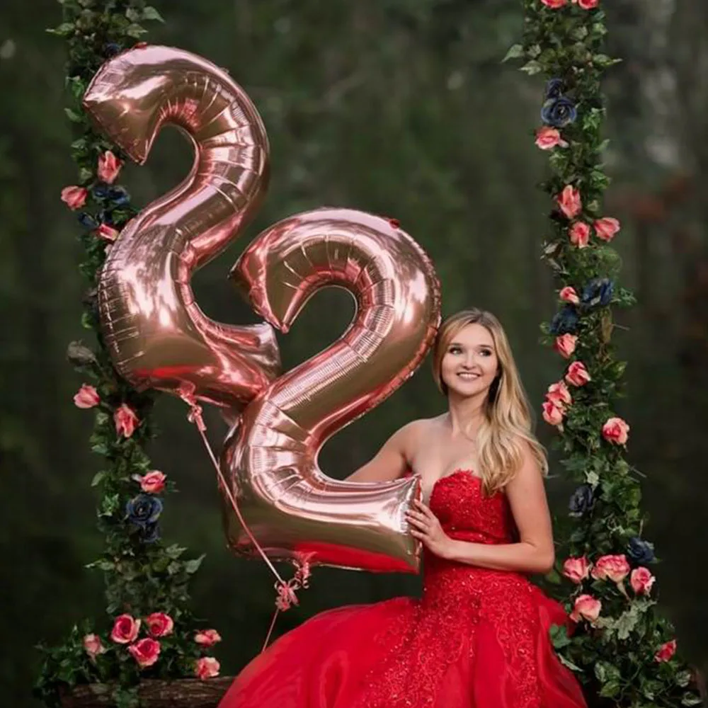 Giant Size 40inch Black Number Balloon 0-9 Large Number Helium Foil Balloons Baby Shower Birthday Party Wedding Party Balony